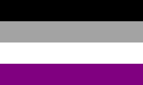Bild: asexuelle Flagge